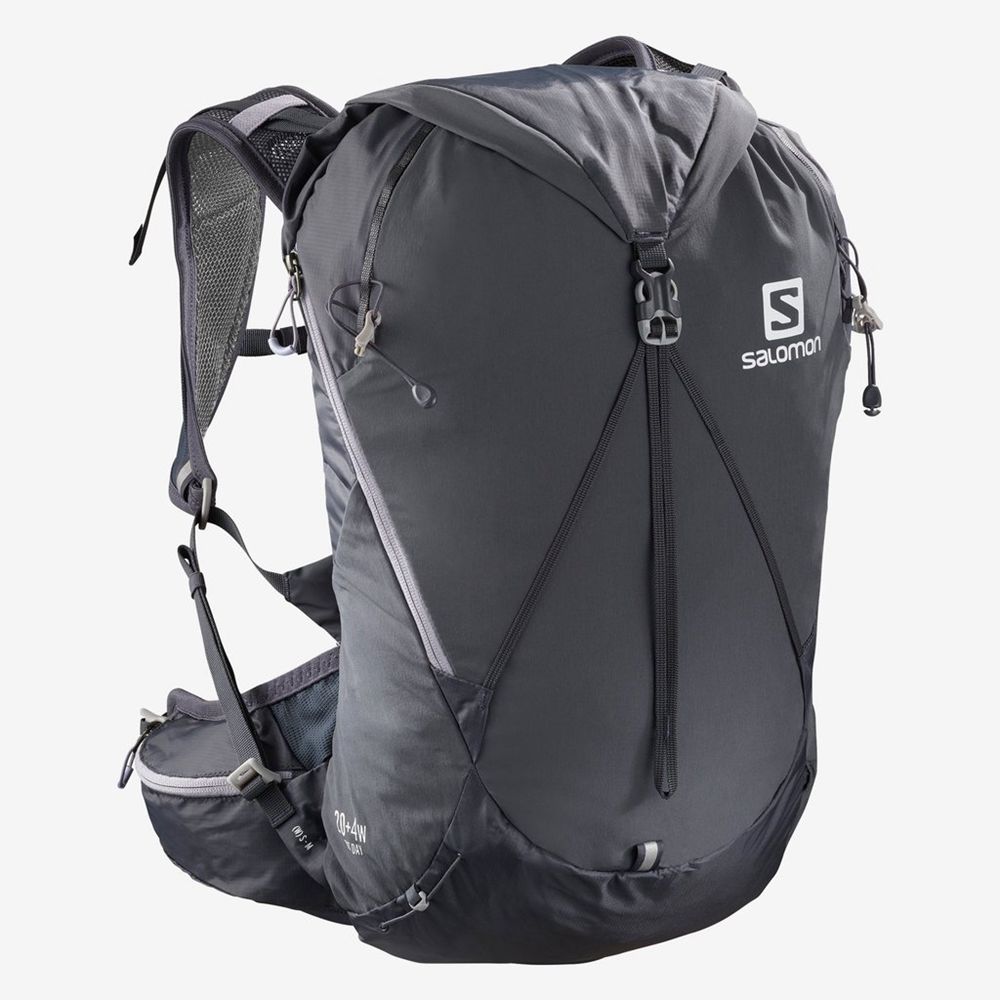 Salomon Singapore Womens Backpacks - OUT DAY 20+4 Gray | 21407-QIPO